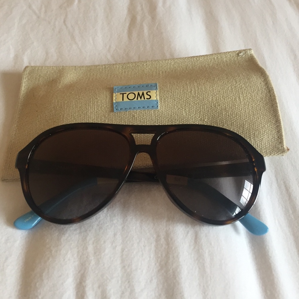 TOMS Marco Tortoise 58mm Sunglasses