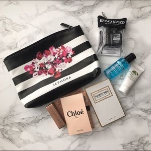 Sephora Jewel Gem Makeup Bag & Deluxe Samples