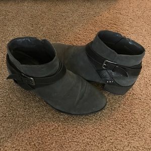 Grey ankle boots