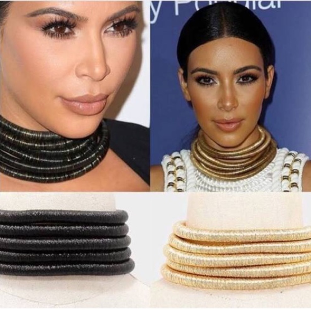 Balmain inspired rope choker necklace