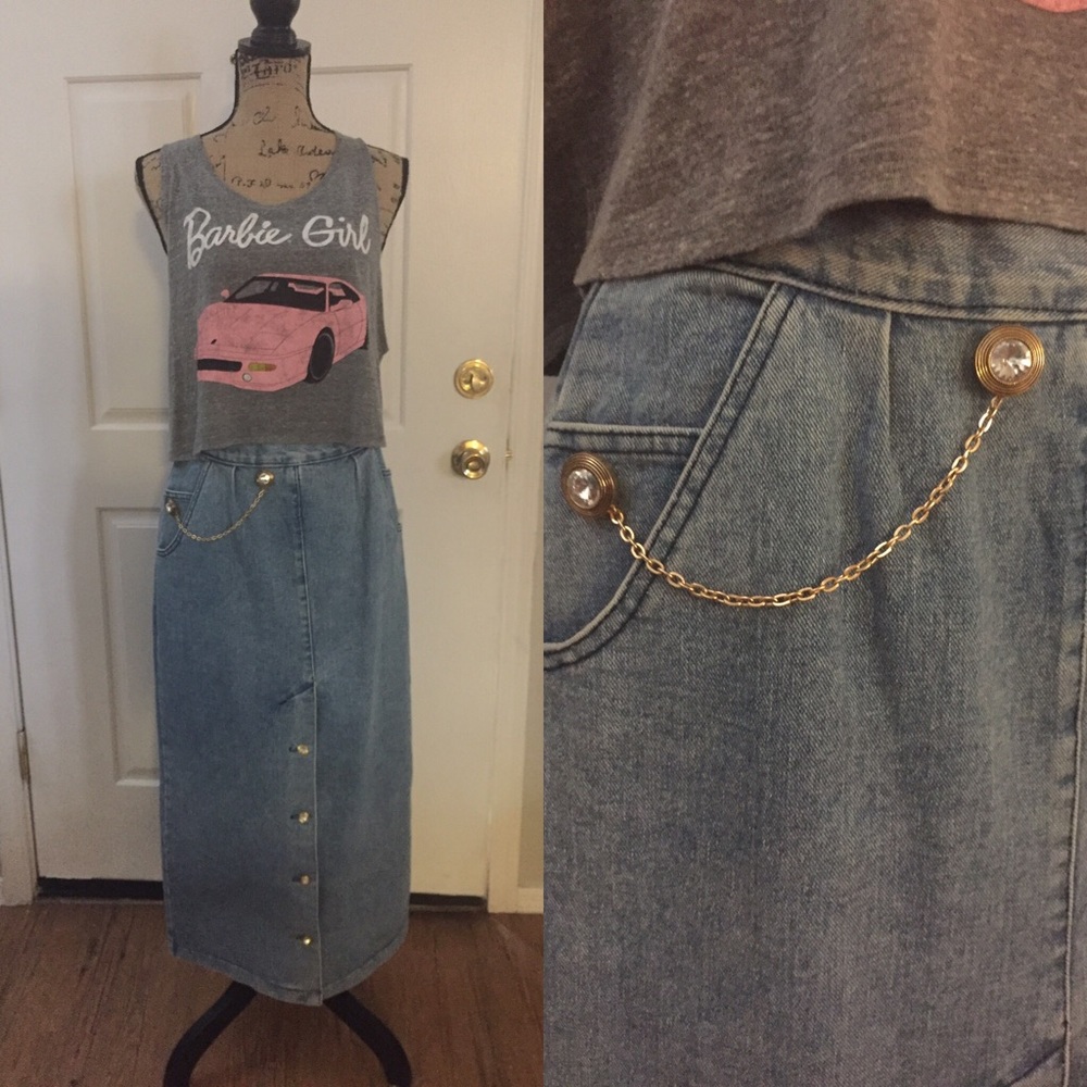 Vintage Opal Jean skirt size 12