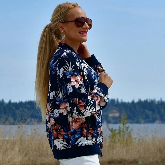 TROPICAL BOMBER JACKET - Picture 3 of 4