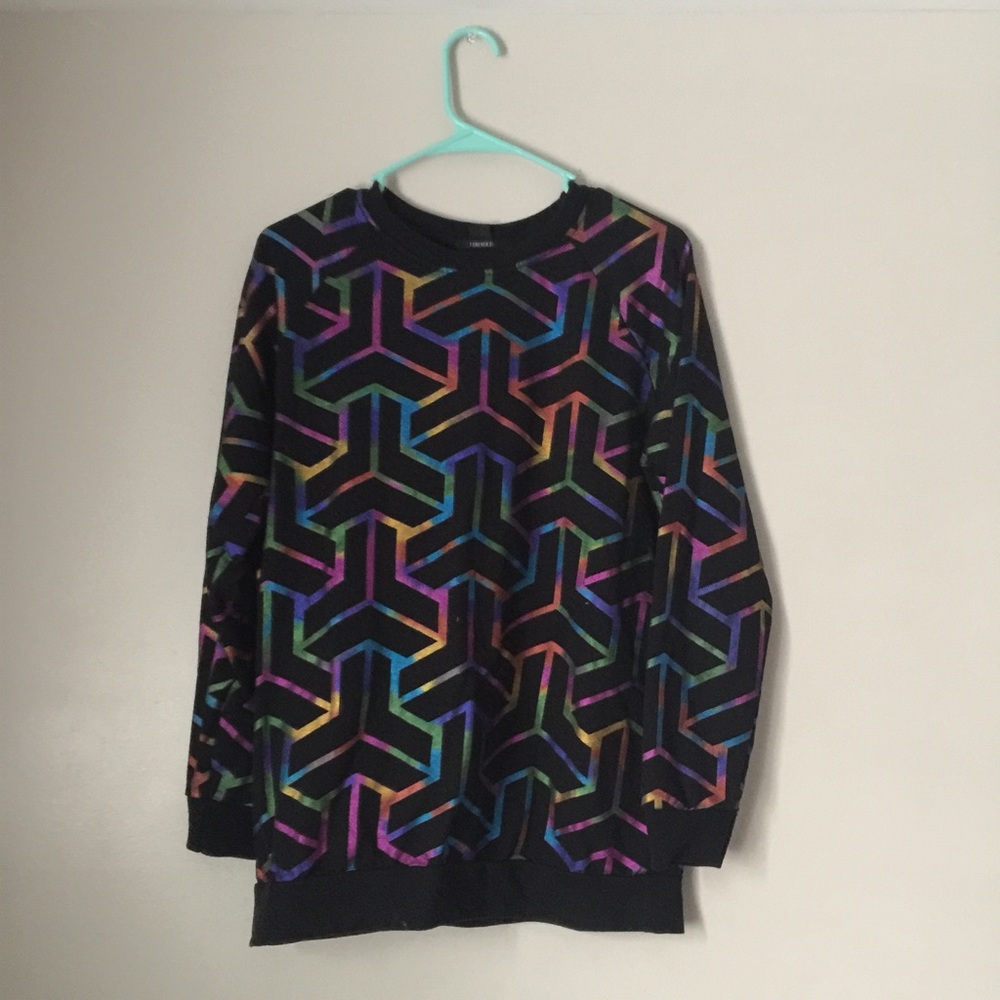 Metallic sweater forever 21