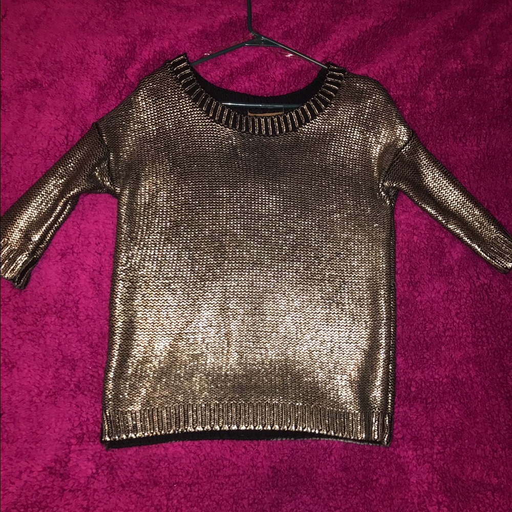 SUBMIT ANY OFFER Gold sweater