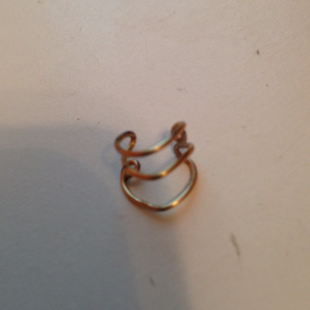 Gold ear cuff