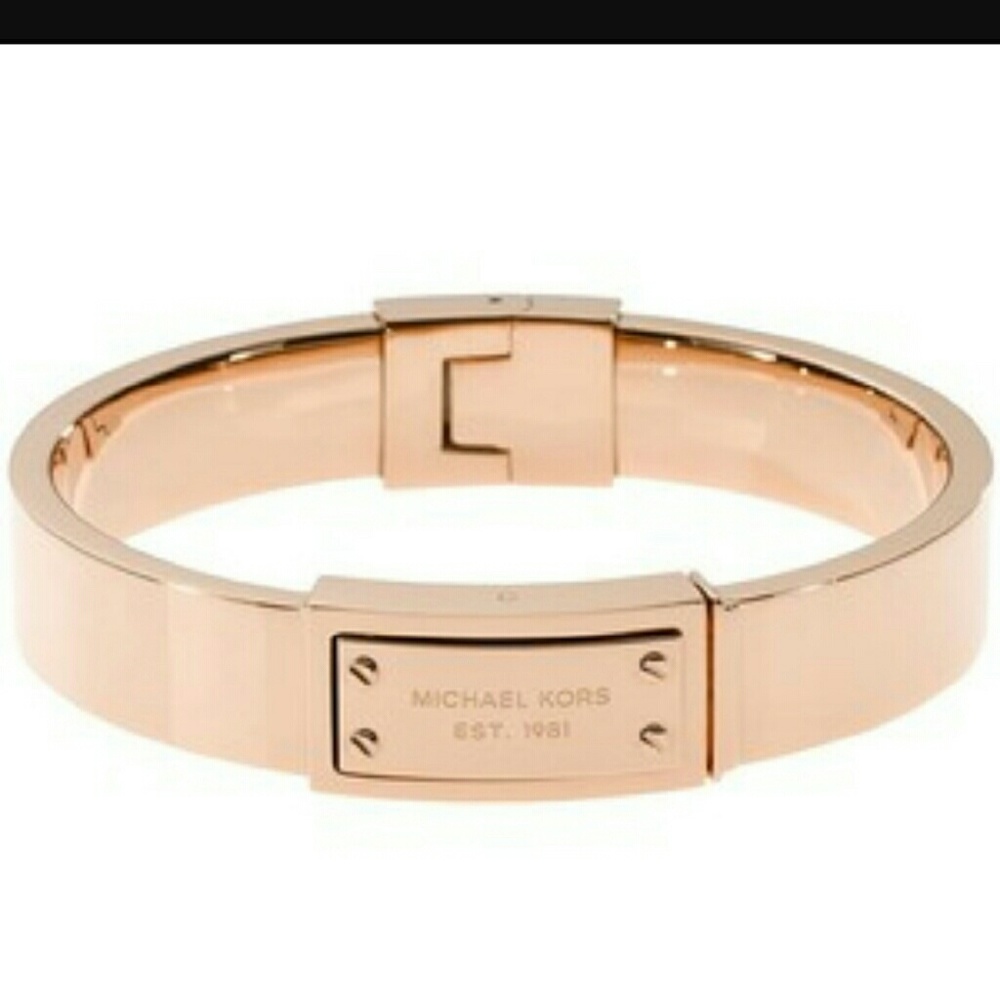 Michael Kor's rose gold tone hinge bangle - Picture 4 of 4