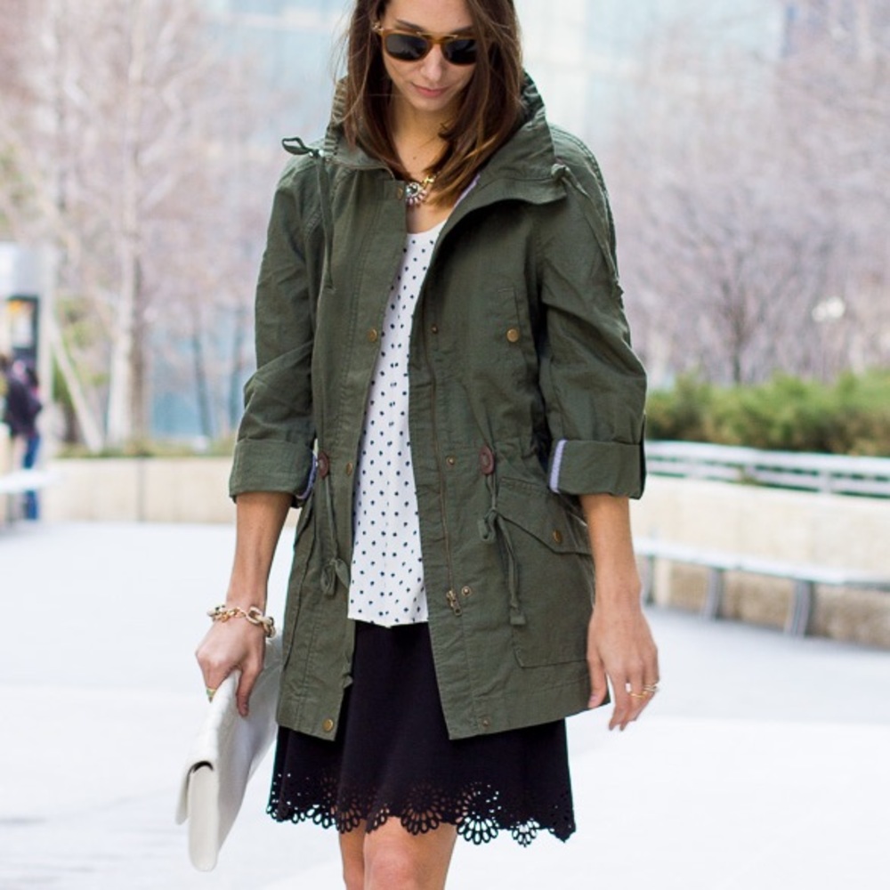 LOFT (Petite) Cotton Linen Anorak