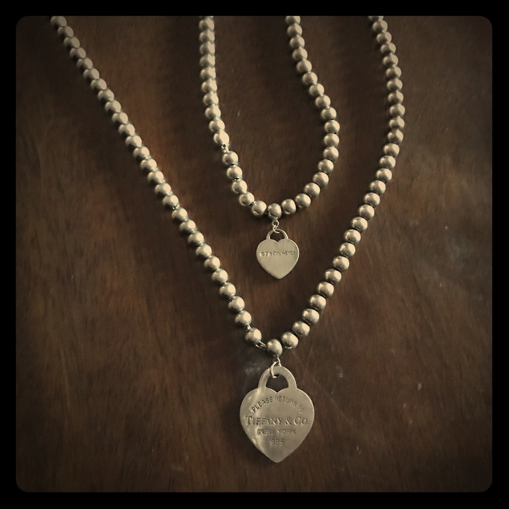 Tiffany & Co. necklace and matching bracelet.