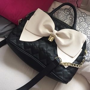 Betsey Johnson bag with white bow