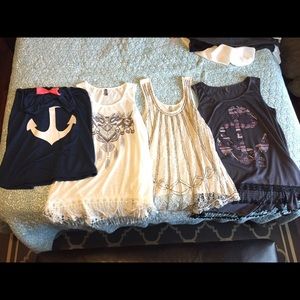 M/L/XL clothing lot. Tank top / long sleeve