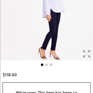 J. Crew Ryder Maternity Pant in black NWT