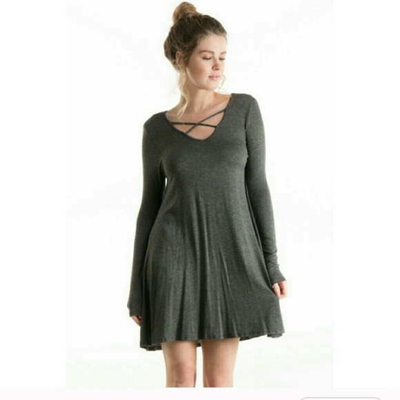Dresses & Skirts - 🎉SALE🎉.  Sunday Funday!!  Crisscross Swing Dress