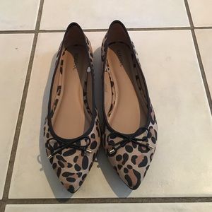 Leopard print flats