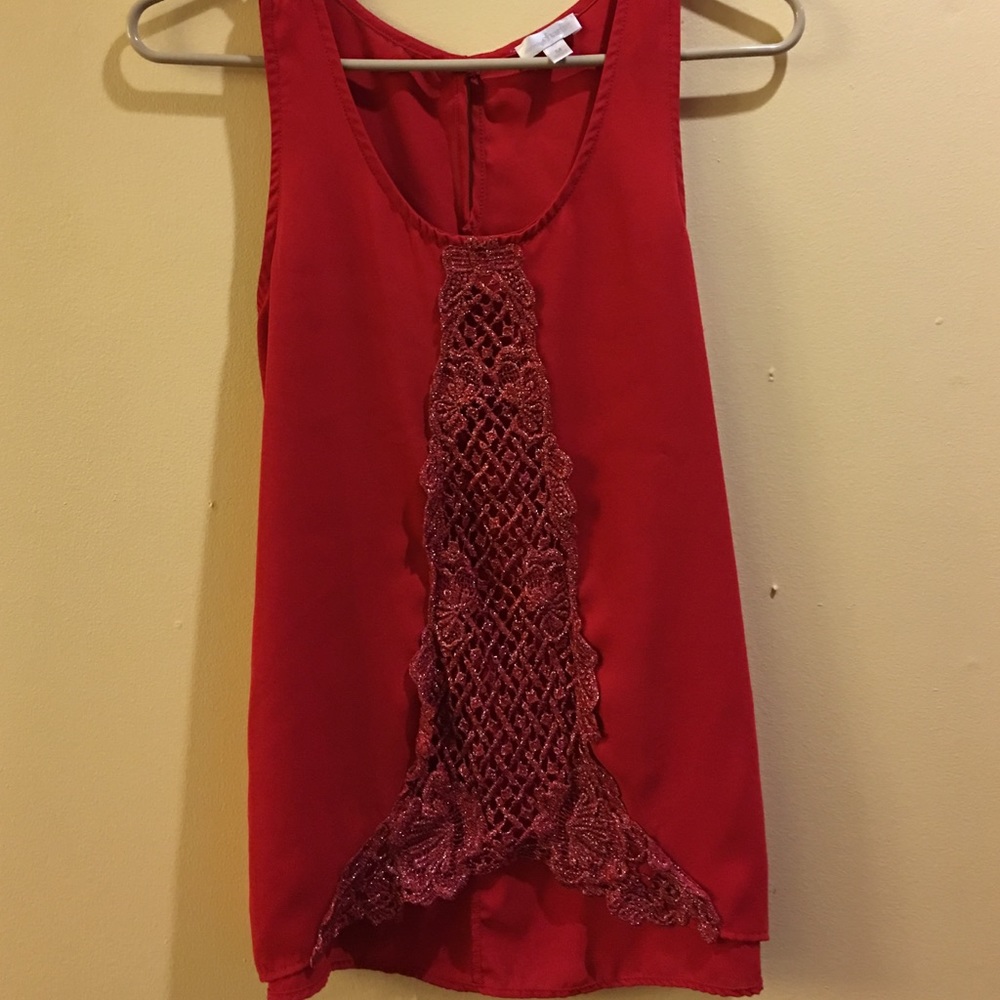 Charming Charlie Red Tank
