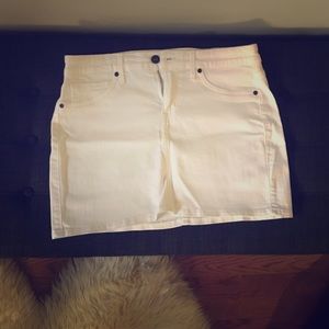 Rich and Skinny White Jean Skirt