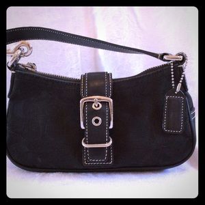 Black used coach bag