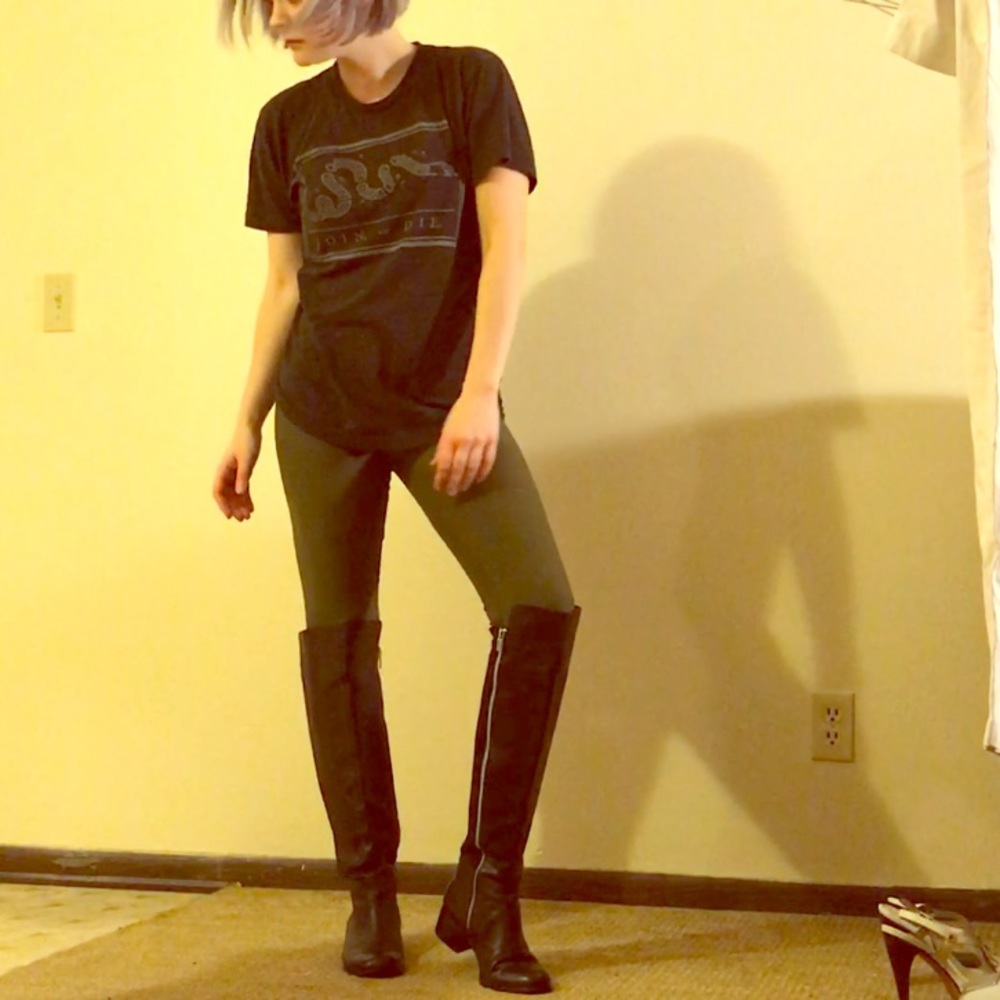 Michael Kors knee high leather boots