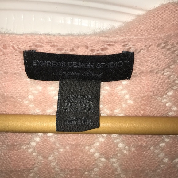 Express Design Studio Angora Lambswool Sweater - Picture 4 of 4