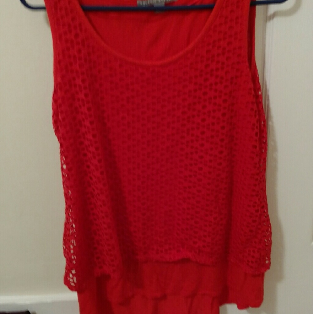 Womens long flared tank