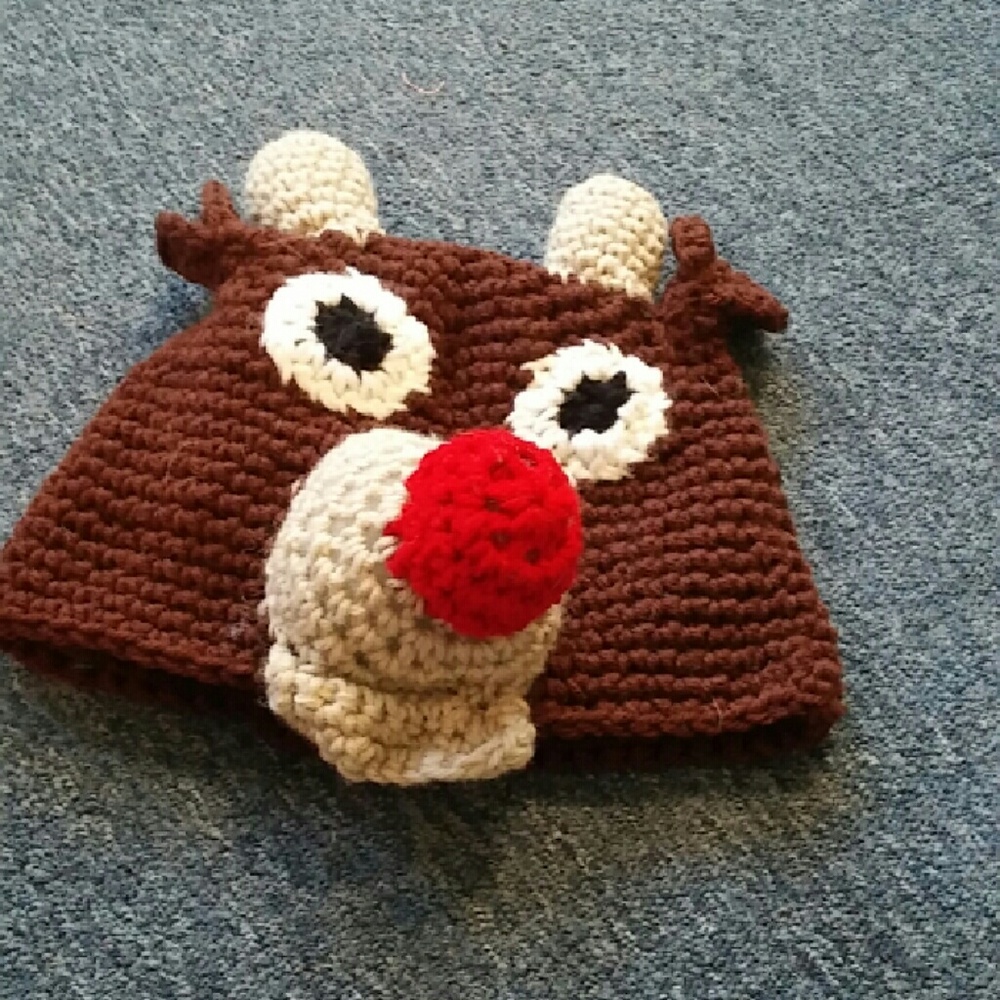 Handmade reindeer hat
