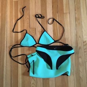 Mint Green Triangl Suit