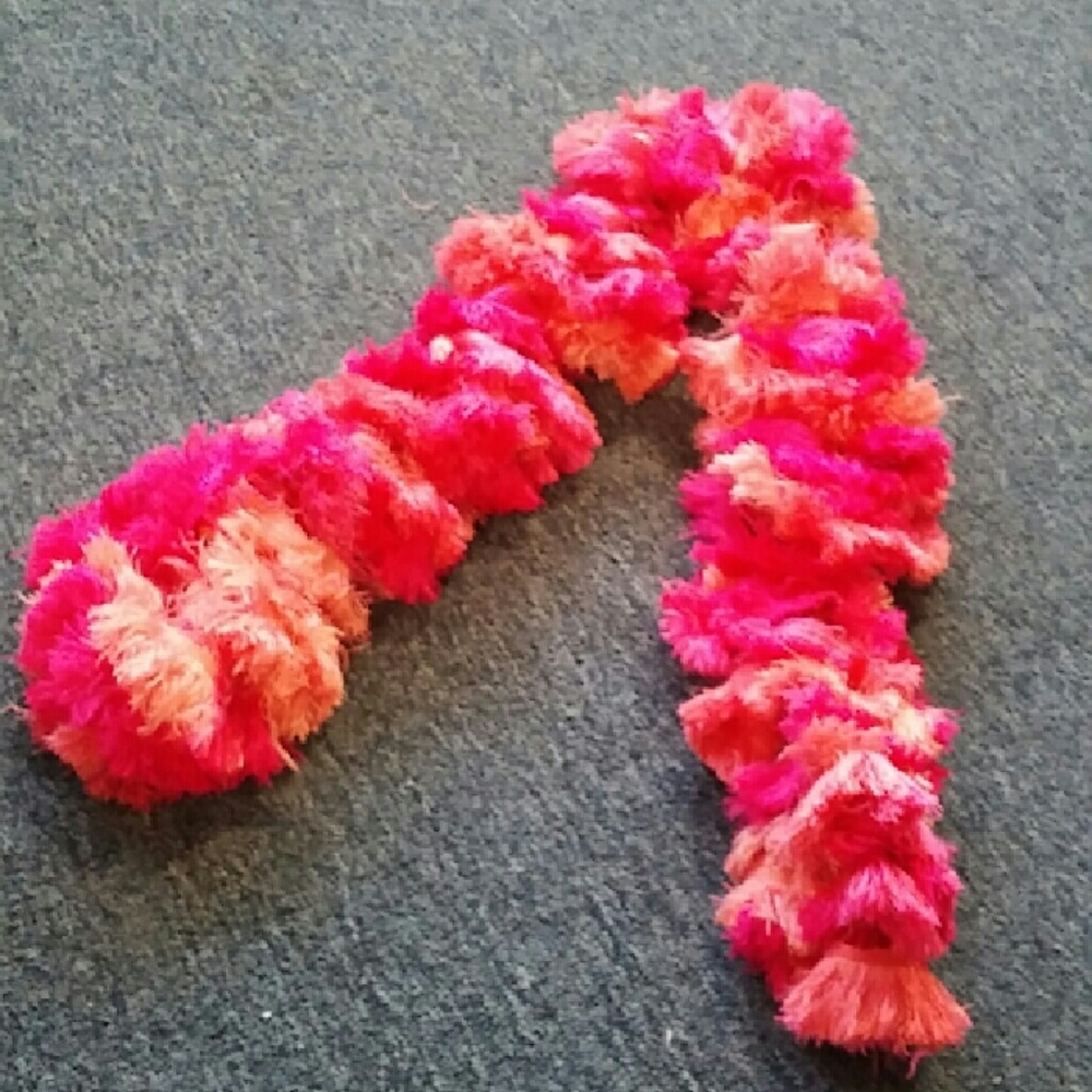 Handmade pink sashay scarf