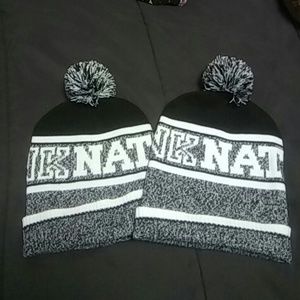 ON HOLD .PINK NATION pom pom beanies 2 for 1 deal