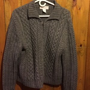 Cable knit warm sweater