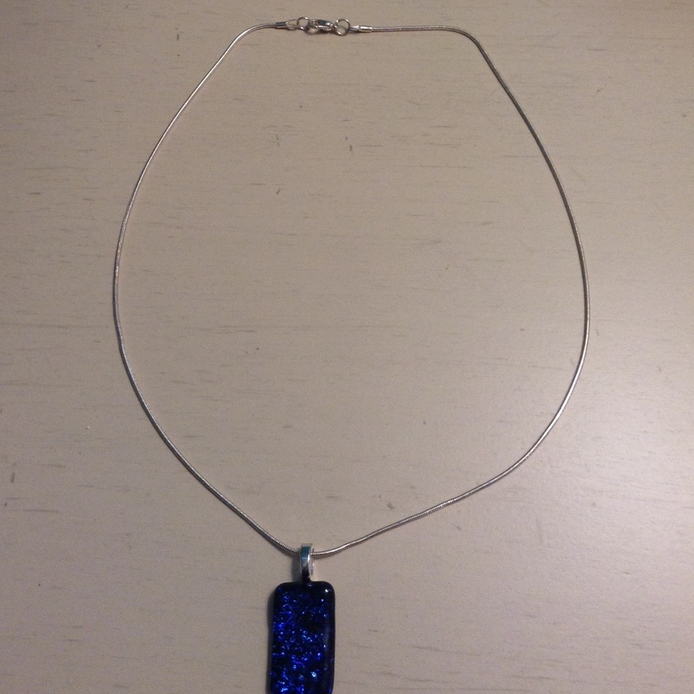 Sapphire blue necklace