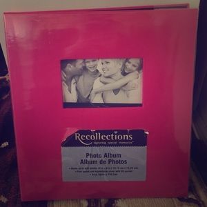 Hot pink photo album