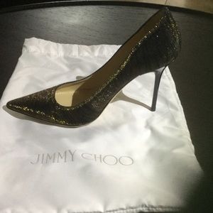 Jimmy Choo Pumps Black and Gold