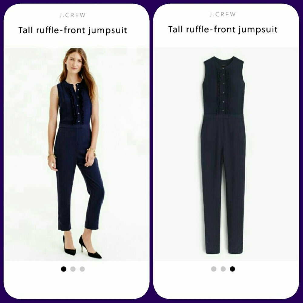 ⚠️SOLD⚠️  NWT J. Crew Navy Jumpsuit. Size 6.