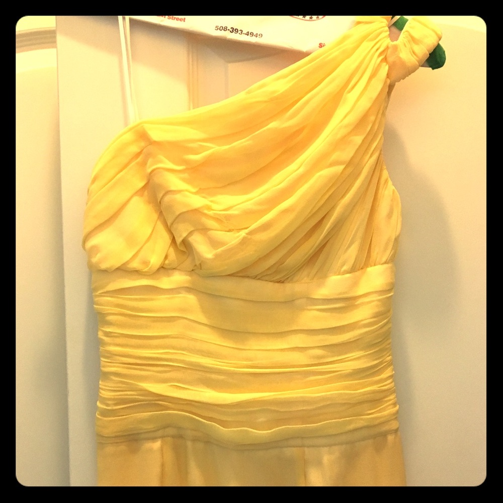 Beautiful floor length yellow dress
