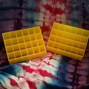 Orange Plastic Lipstick Holders/Organizer