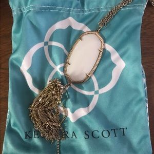 Kendra Scott White Tassel Necklace
