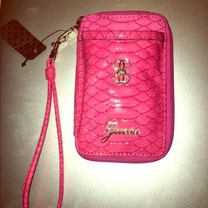 Guess hot pink wristlet- Brand new