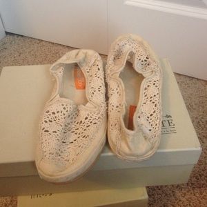 Slide on crochet shoes