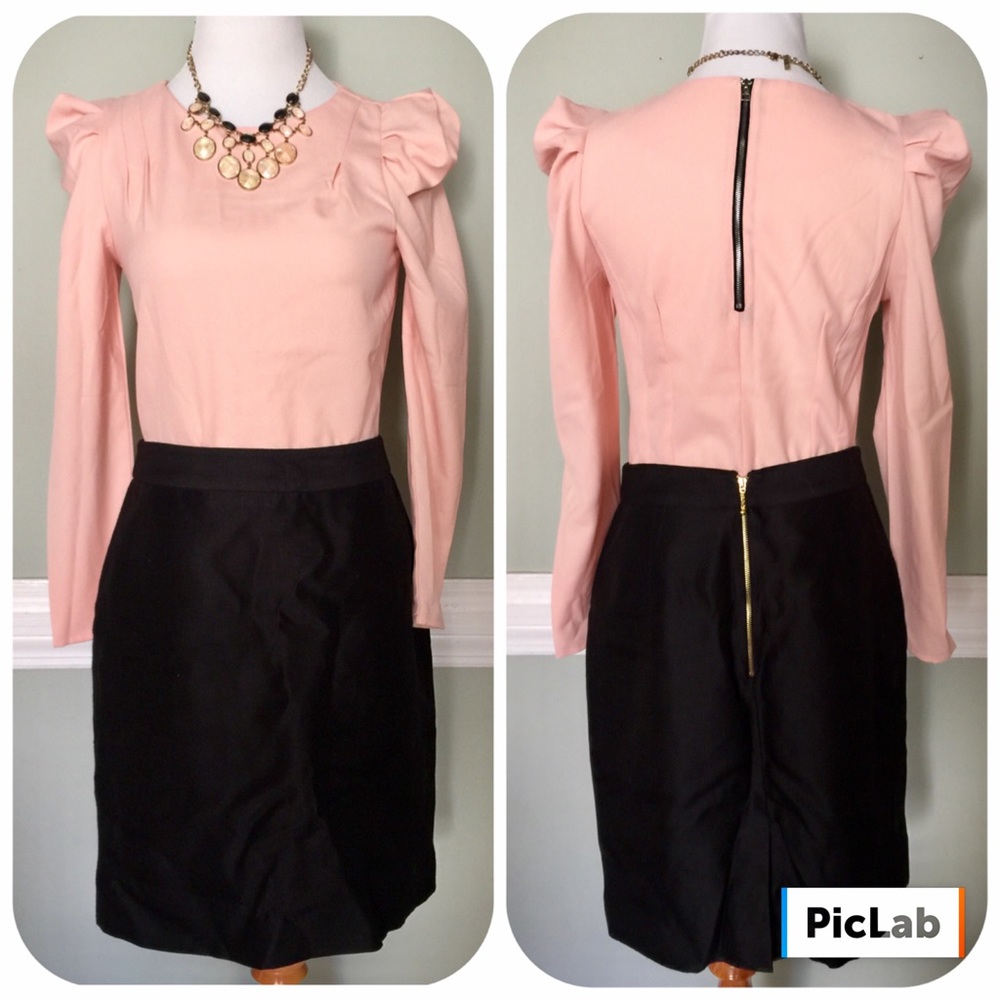 • Kate Spade Black Pencil Skirt •