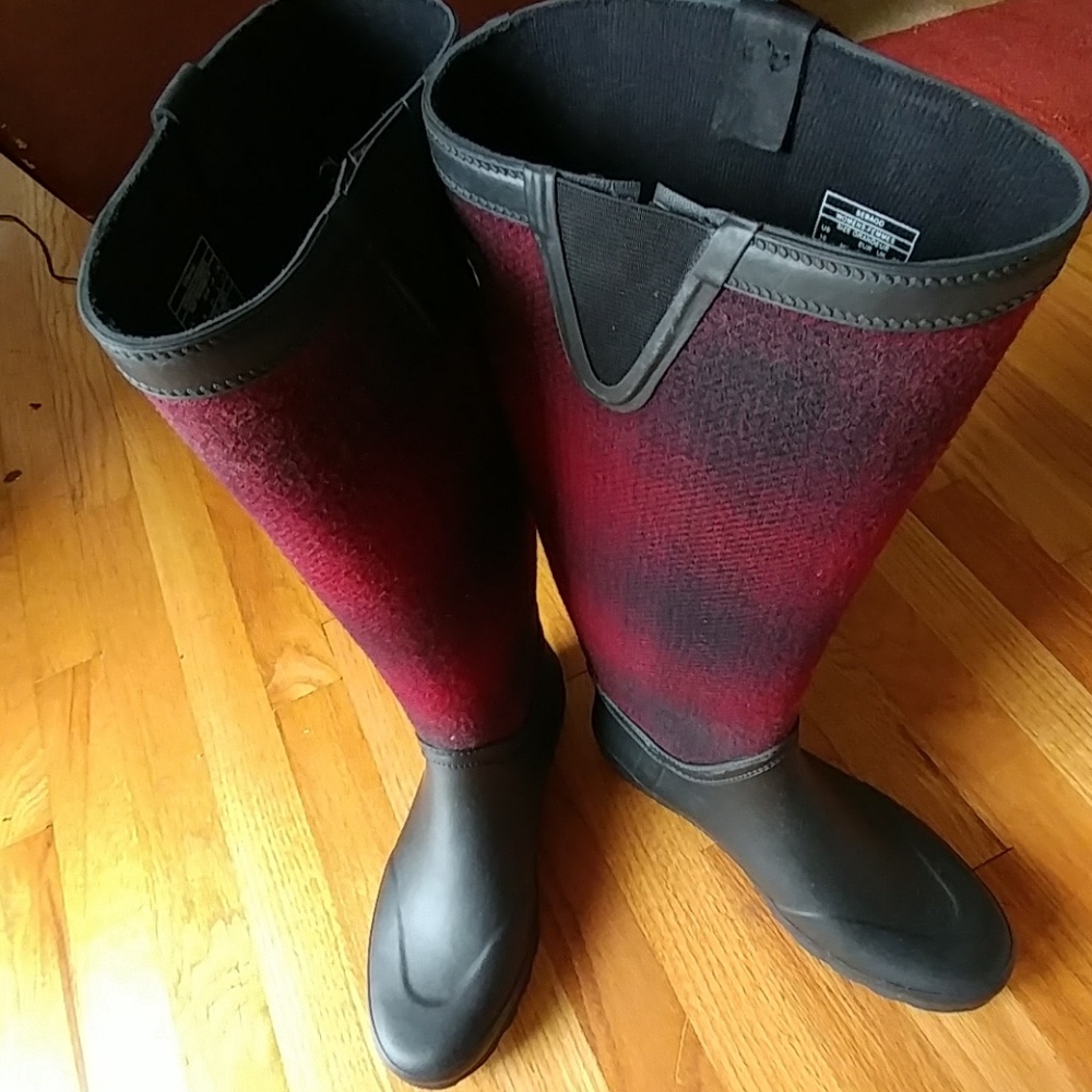 🎉HP🎇 NIB WOOLRICH & SEBAGO WOOL RAIN BOOTS SZ 10
