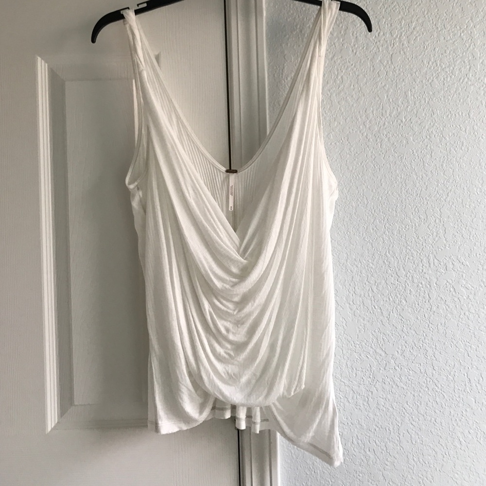 Beautiful soft white Free people top