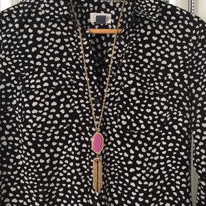 Kendra Scott inspired pink necklace