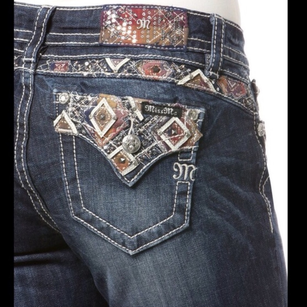 Miss Me Aztec Skinny