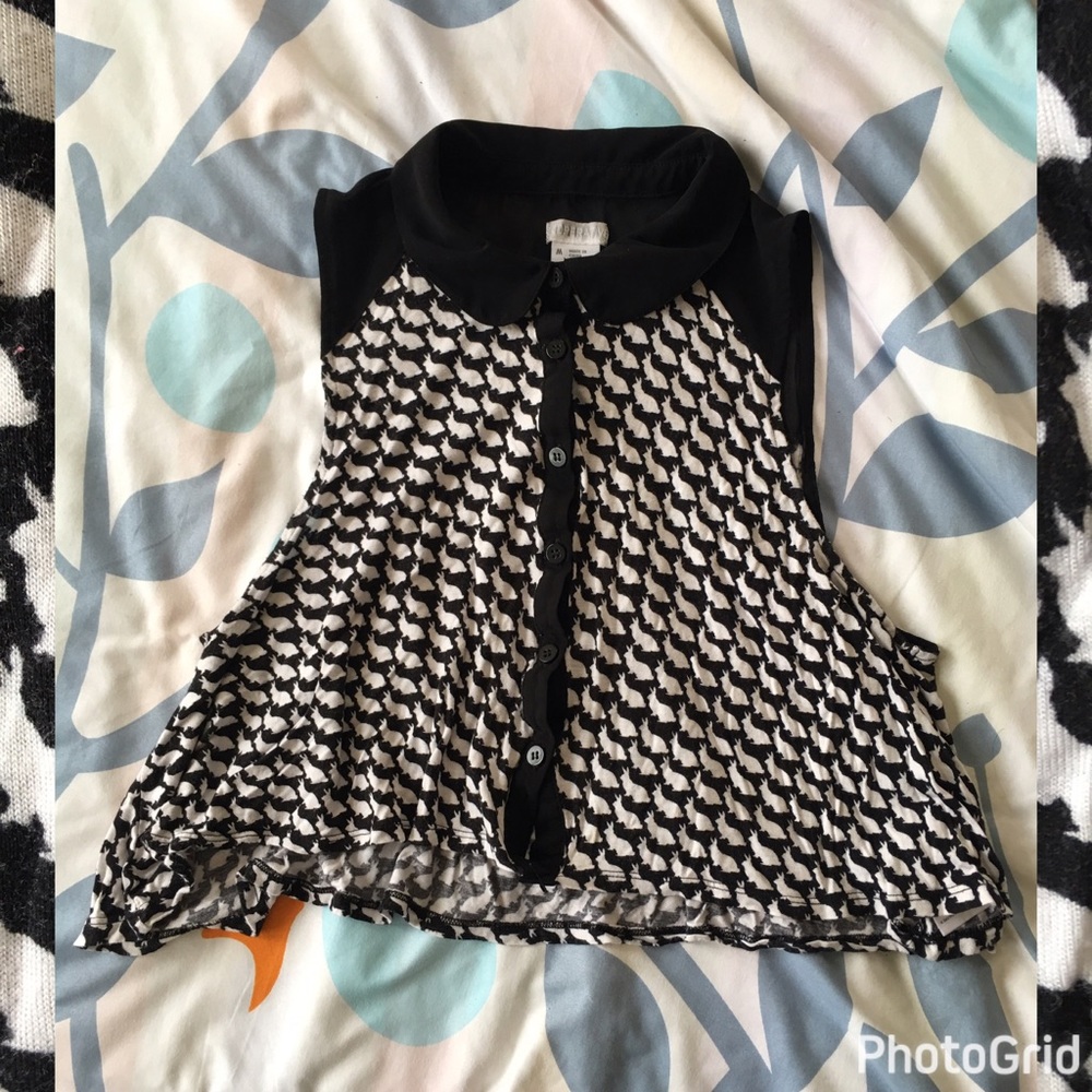 Bunny Print Crop Top
