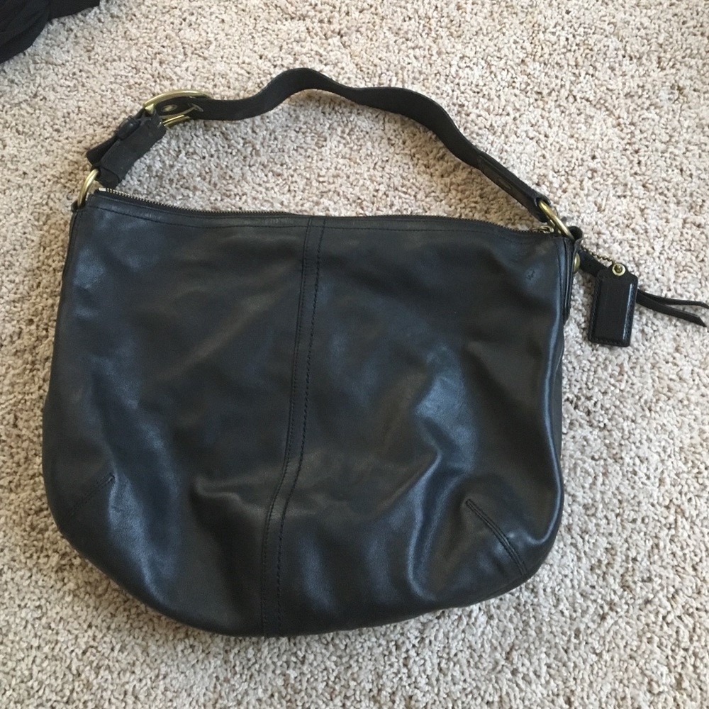 Vintage coach black purse