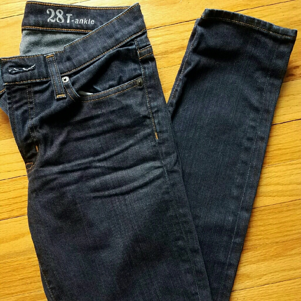 J. Crew Dark Wash Toothpick Jeans