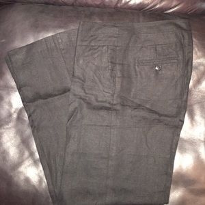 H&M black linen trousers