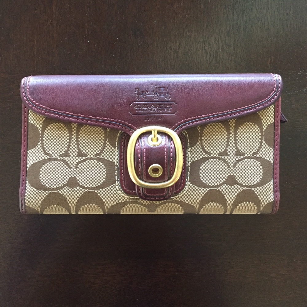 Coach Checkbook Wallet