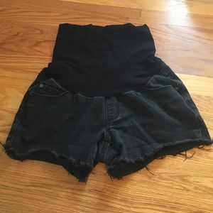 Luxe Essentials Denim Maternity Shorts