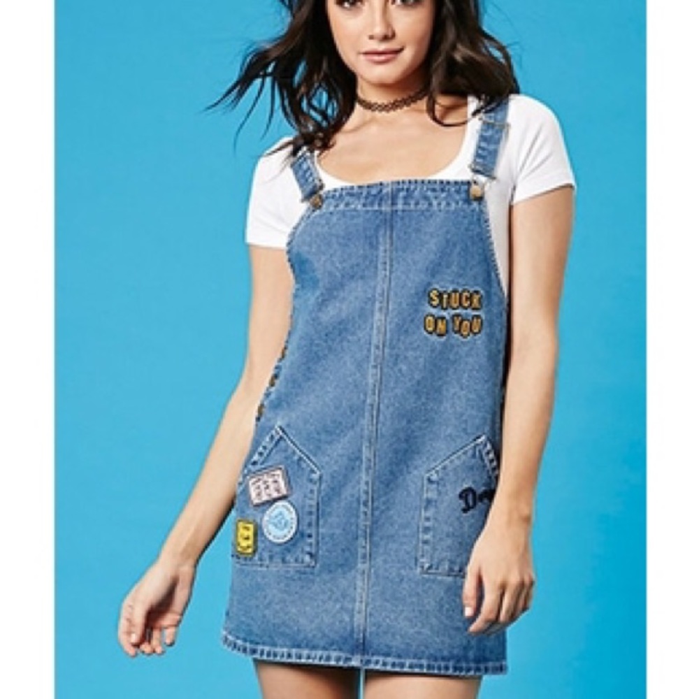 Pixar Dory denim overall dress