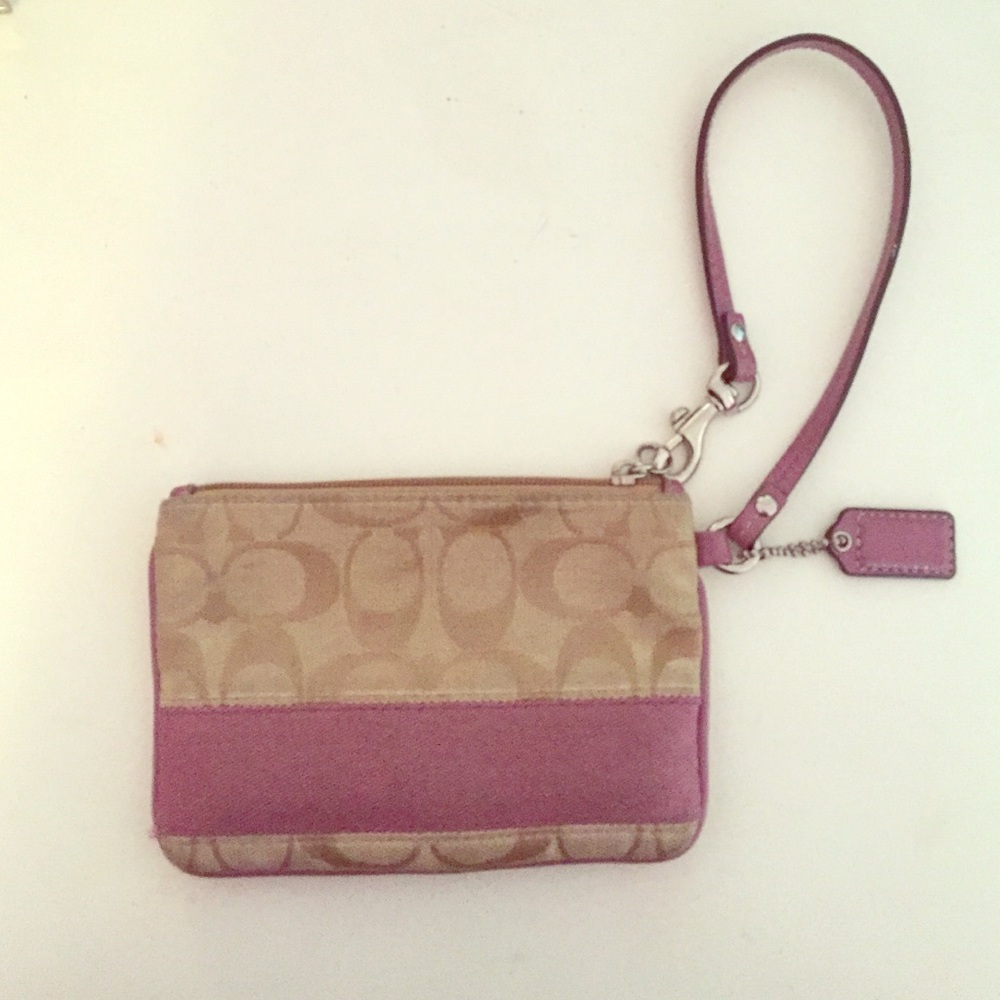 Brown Coach Wristlet